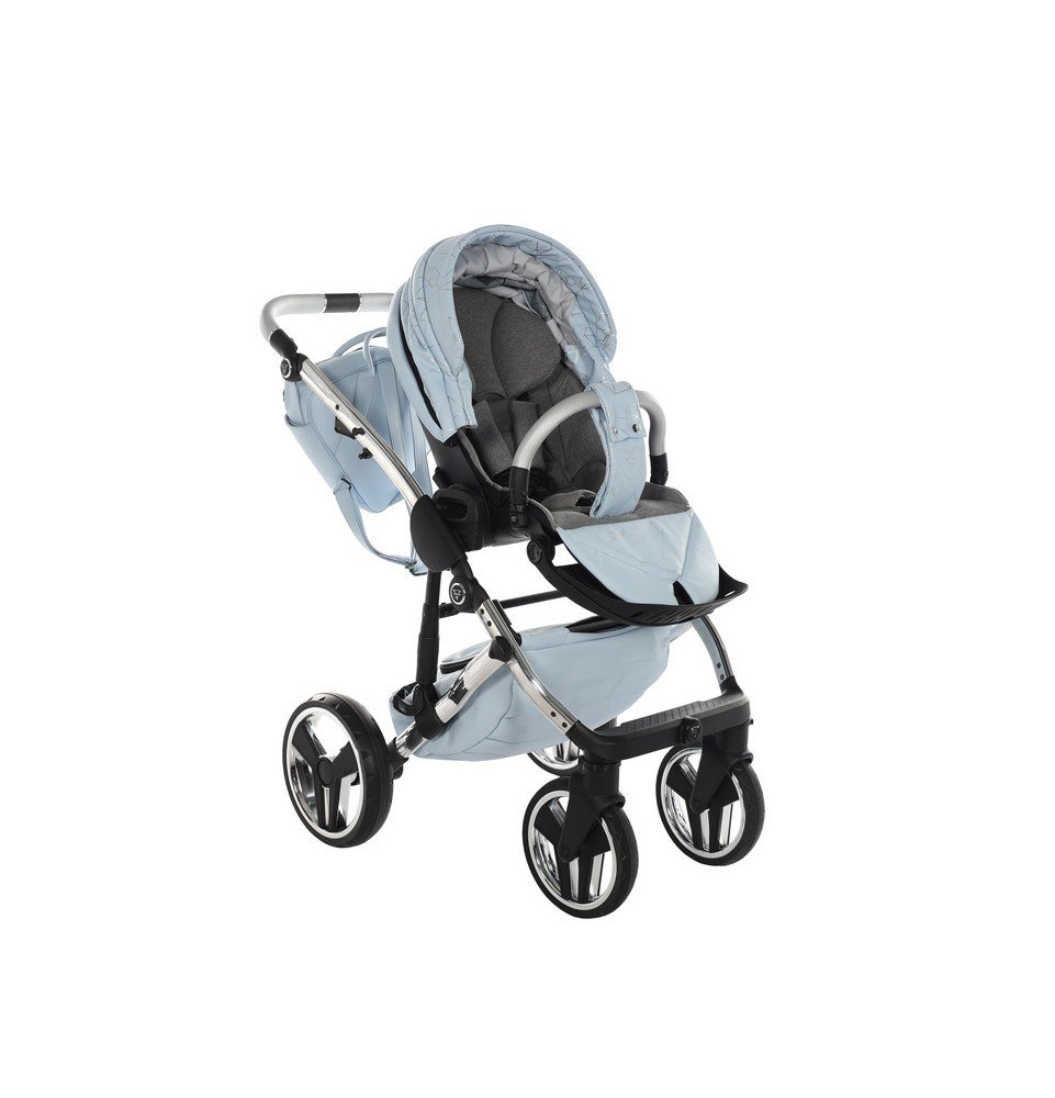 Universalus vežimėlis Junama Heart 3in1, Light blue/Silver