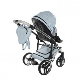 Universalus vežimėlis Junama Heart 3in1, Light blue/Silver