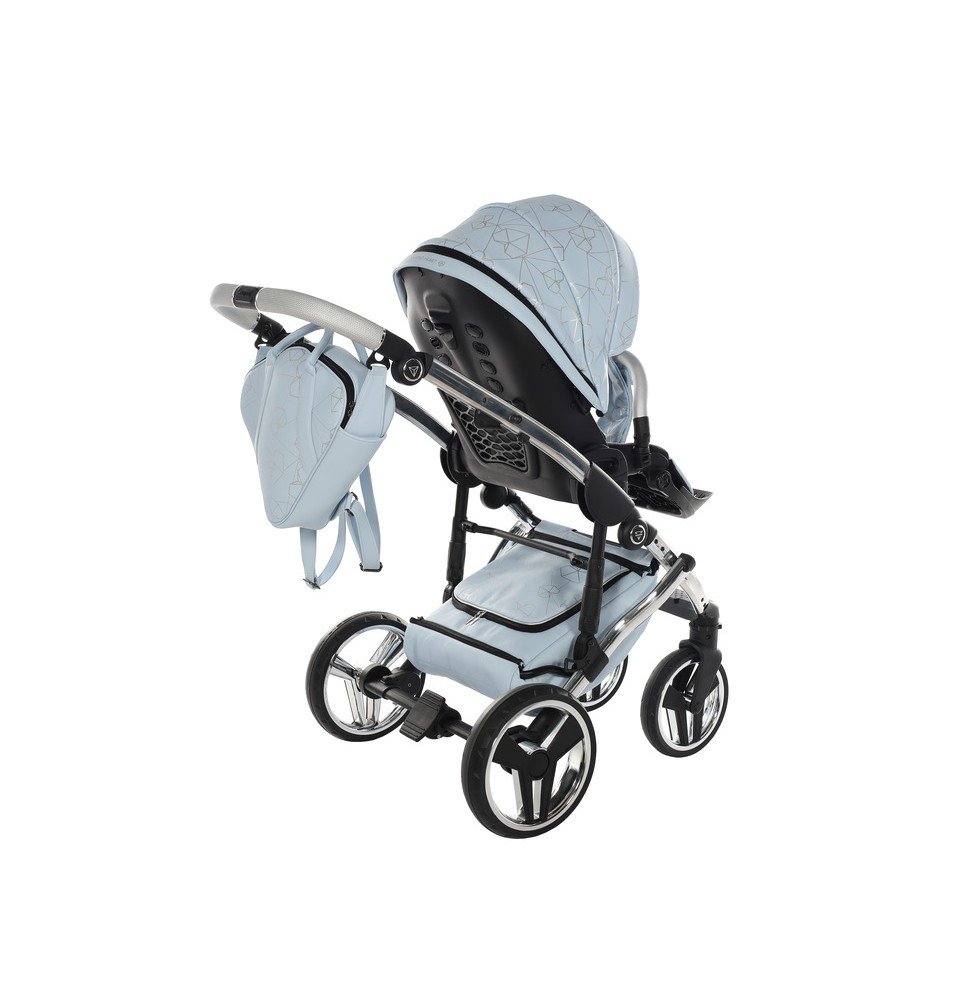 Universalus vežimėlis Junama Heart 3in1, Light blue/Silver