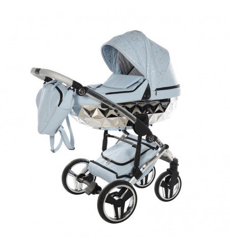 Universalus vežimėlis Junama Heart 2in1, Light blue/Silver