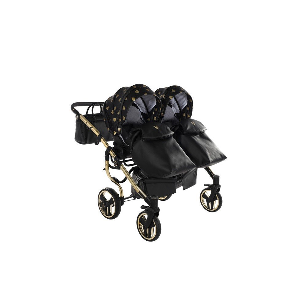 Universalus dvynukų vežimėlis Junama Glow Duo 3in1, 05