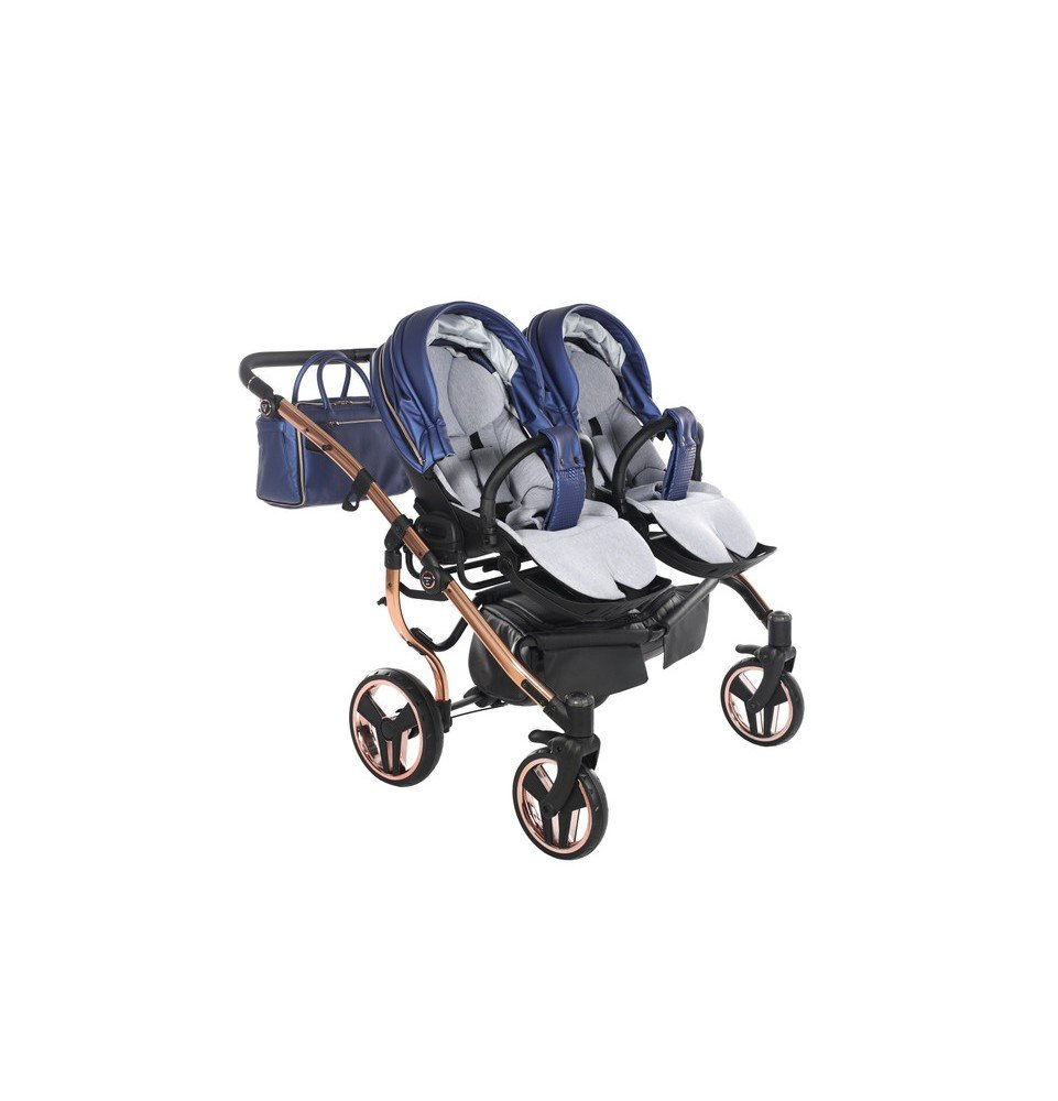 Universalus dvynukų vežimėlis Junama Fluo Line Duo 3in1, 01