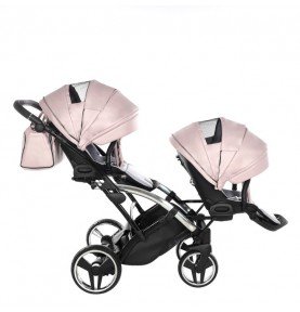 Universalus dvynukų vežimėlis Junama Fluo Line Duo Slim 3in1, 06