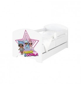 Vaikiška lova su stalčiumi Oscar LOL Surprise Star, 140x70cm