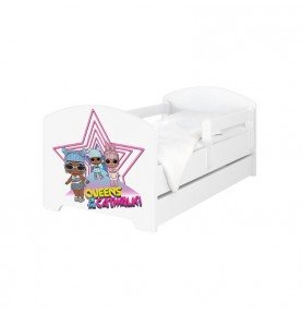 Vaikiška lova su stalčiumi Oscar LOL Surprise Star, 160x80cm