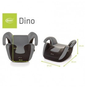 Automobilinė kėdutė-paaukštinimas 4Baby Dino Graphite