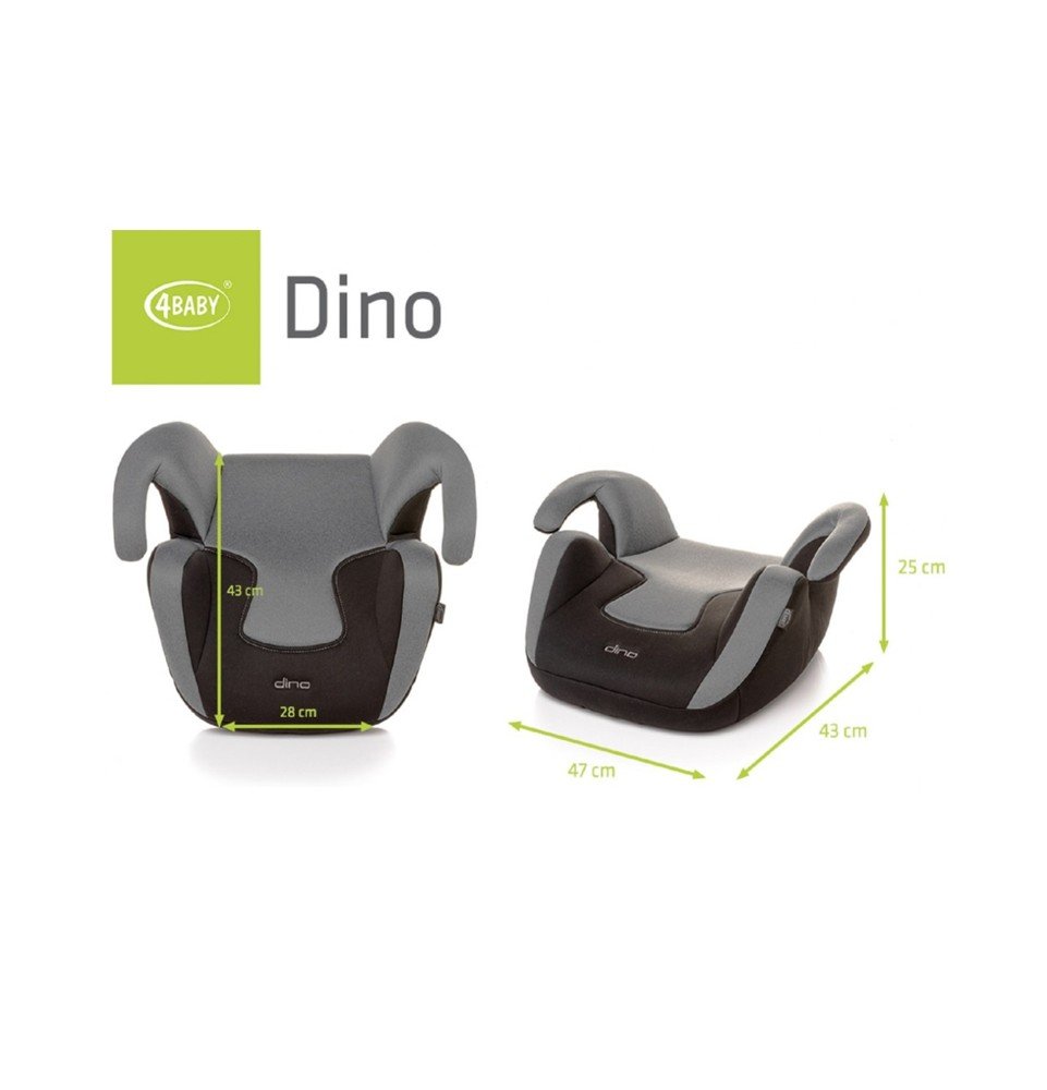 Automobilinė kėdutė-paaukštinimas 4Baby Dino Graphite