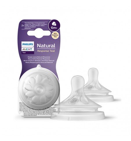 Žindukas tirštesniam maistui Philips Avent Natural Response SCY966/02, 6m+