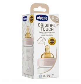 Maitinimo buteliukas Chicco Original Touch, 0 mėn+, 150ml, Rožinis