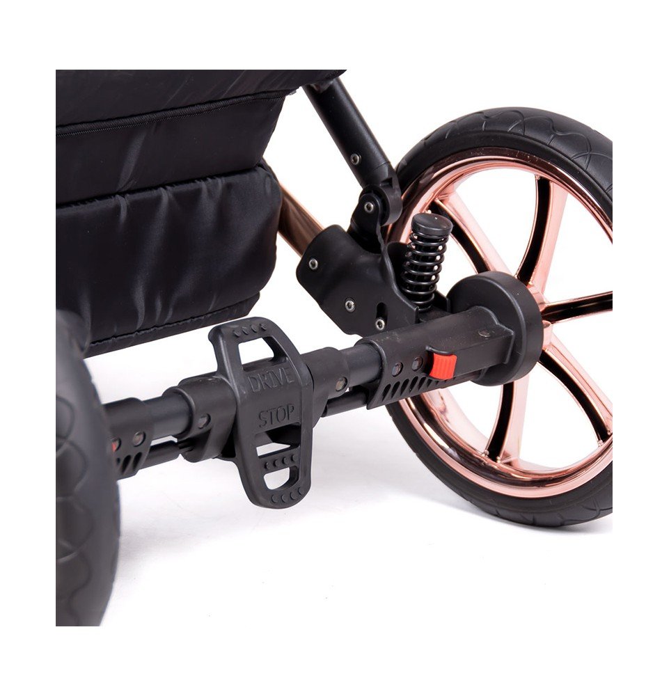 Universalus vežimėlis Coletto Dante 3in1, juodos spalvos važiuoklė D-14