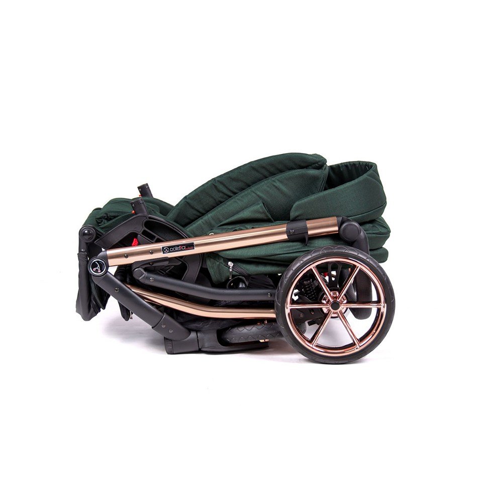 Universalus vežimėlis Coletto Dante 3in1, auksinės spalvos važiuoklė D-12
