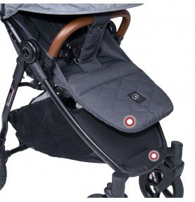 Sportinis vežimėlis su pripučiamais ratukais Coletto Nevia VT Dark Grey