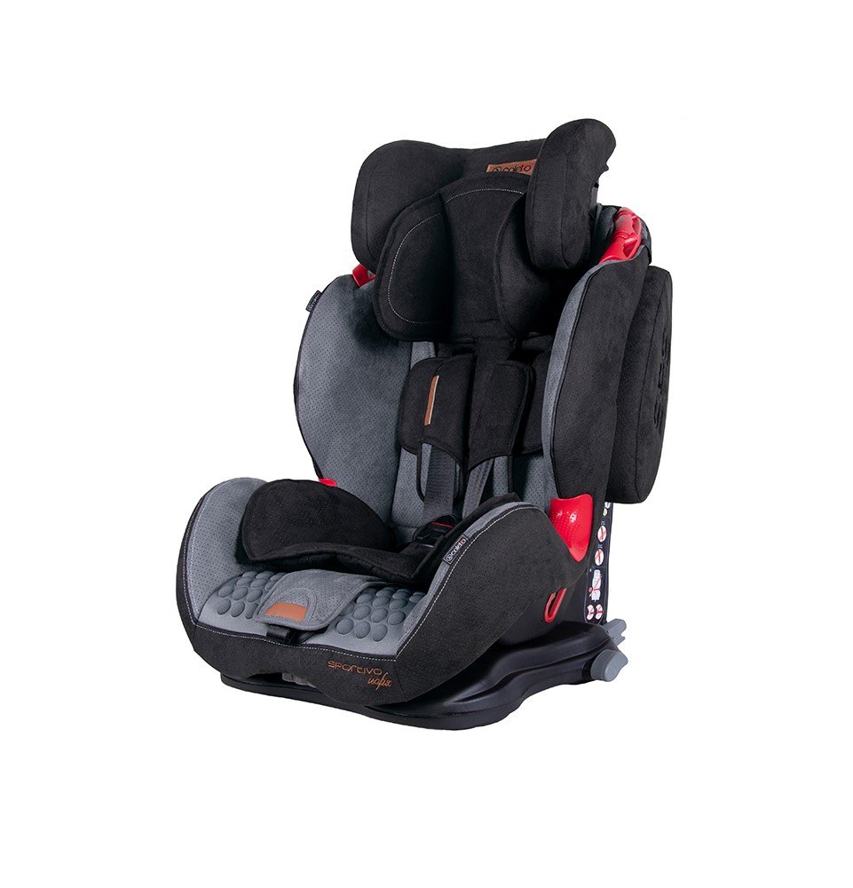 Automobilinė kėdutė Coletto Sportivo Grey/black Isofix (9-36 kg)