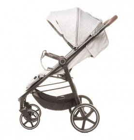 Sportinis vežimėlis 4Baby Stinger Pro Melange Light Grey