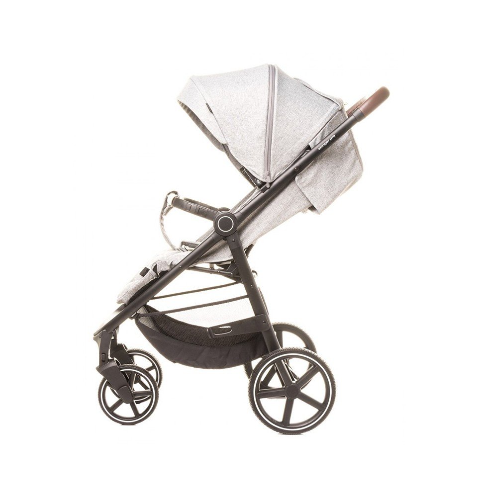 Sportinis vežimėlis 4Baby Stinger Pro Melange Light Grey