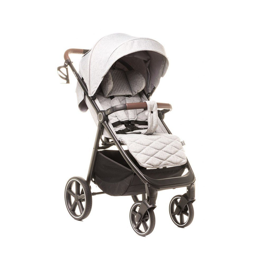 Sportinis vežimėlis 4Baby Stinger Pro Melange Light Grey