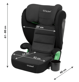 Automobilinė kėdutė Kidwell Weston Grey/Black