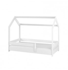 Vaikiška lova namelis be stalčiaus White 160×80cm
