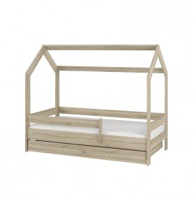 Vaikiška lova namelis su stalčiumi Sonoma 160×80cm