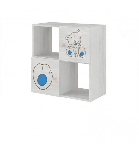 Lentyna 4 skyrių Surf Blue Cat