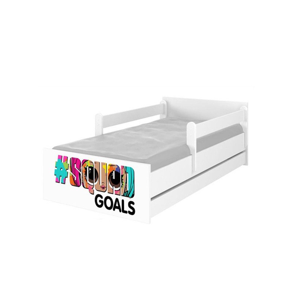 Vaikiška lova su stalčiumi Max LOL Surprise Squad Goals, 160x80cm