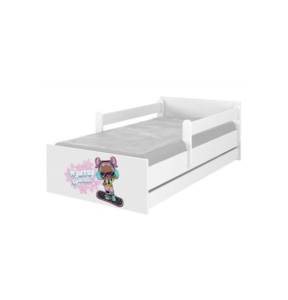 Vaikiška lova su stalčiumi Max LOL Surprise Winter, 180x90cm