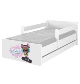Vaikiška lova su stalčiumi Max LOL Surprise Winter, 200x90cm