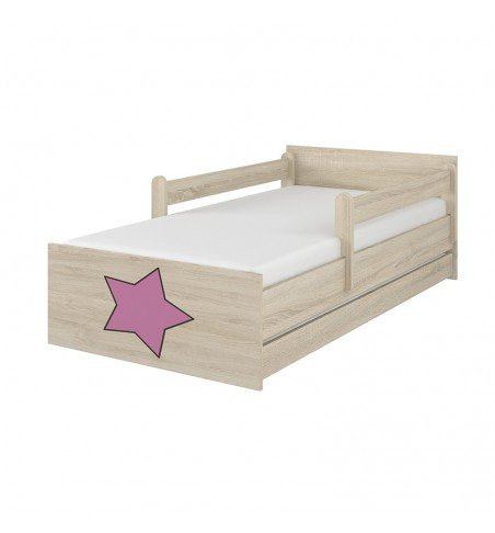 Vaikiška lova su stalčiumi Max Decorated Star 02, 180x90cm