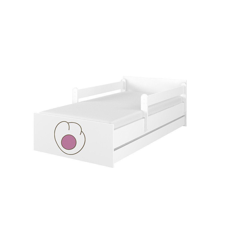 Vaikiška lova su stalčiumi Max Decorated Cat 02 White, 200x90cm