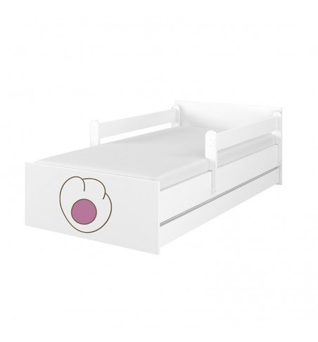 Vaikiška lova su stalčiumi Max Decorated Cat 02 White, 200x90cm