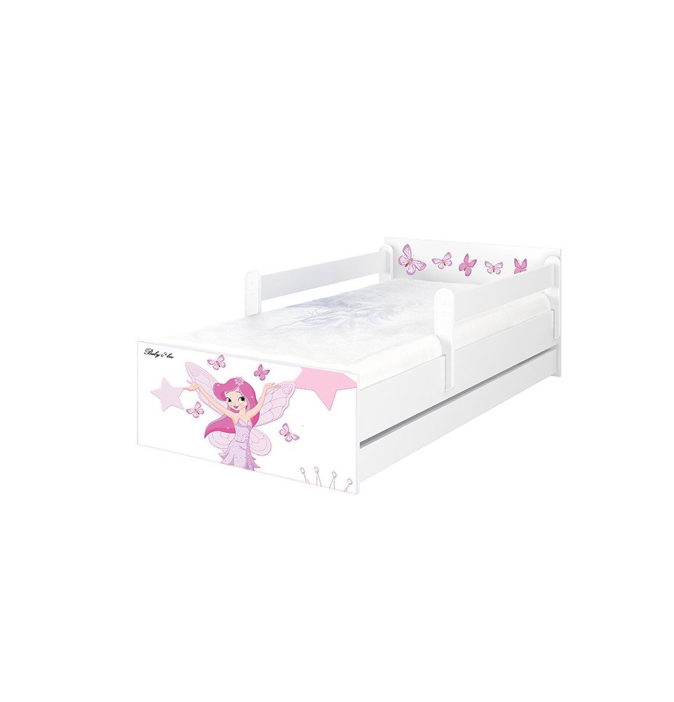 Vaikiška lova su stalčiumi Max Little Princess White, 200x90cm Vaikiška lova su stalčiumi Max Little Princess White, 200x90cm