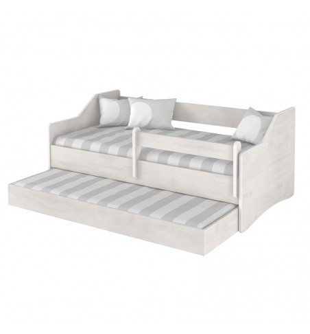 Dvivietė vaikiška lova su stalčiumi Lulu II Surf White, 180x80cm