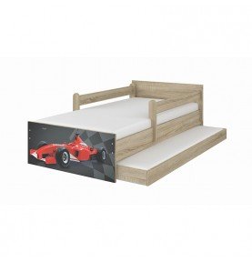 Dvivietė vaikiška lova su stalčiumi Max Formula Wood, 180x90cm