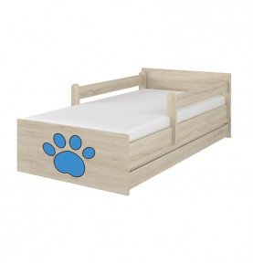 Dvivietė vaikiška lova su stalčiumi Max Decorated Chihuahua 01, 200x90cm