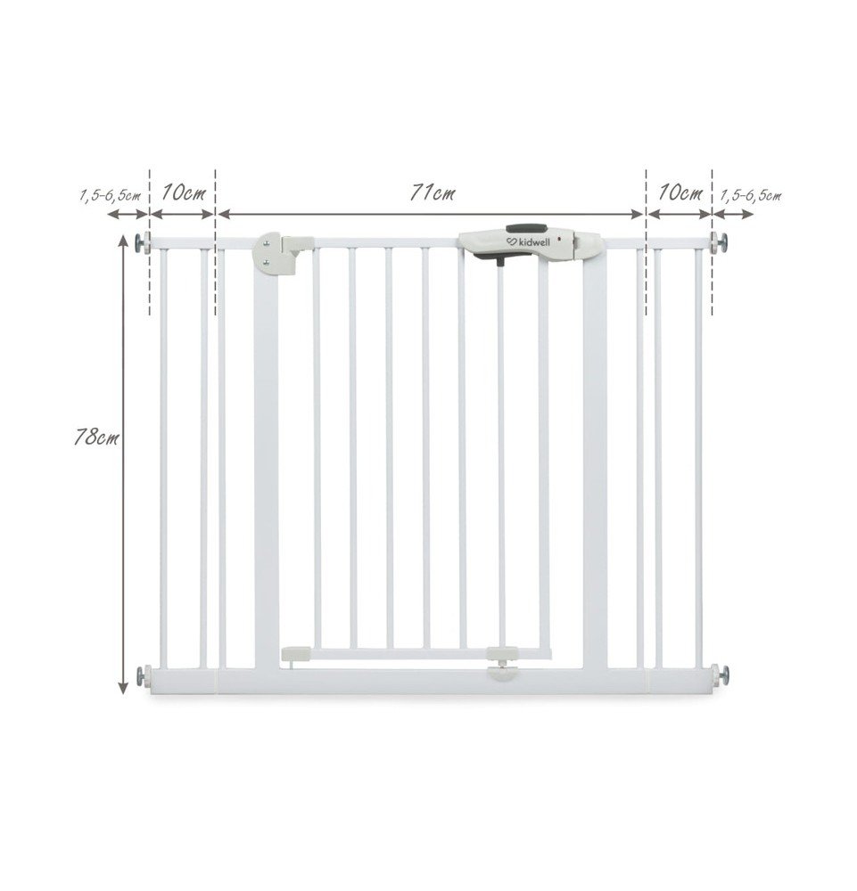 Saugos varteliai Kidwell Guarda 74-104 cm, white