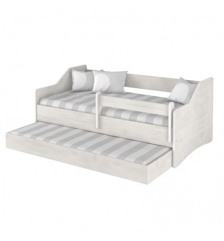 Dvivietė vaikiška lova su stalčiumi Lulu II Surf White, 160x80cm