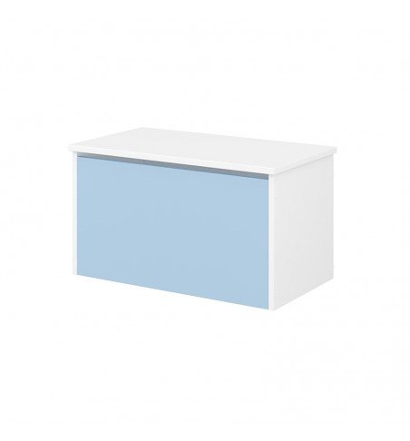 Daiktadėžė žaislams Smooth white blue