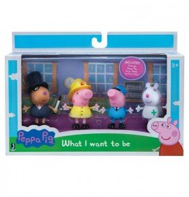 Figūrėlių rinkinys Jazwares Peppa Pig, What I want to be, 4 vnt.