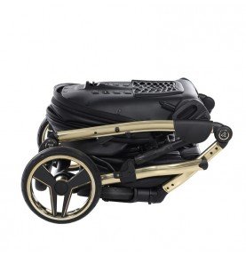 Universalus vežimėlis Junama HandCraft 3in1, Black/Gold