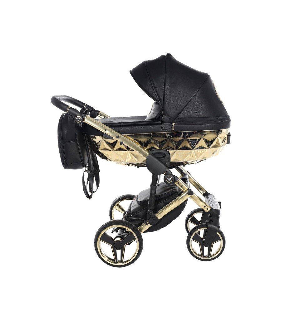 Universalus vežimėlis Junama HandCraft 3in1, Black/Gold