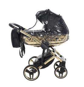 Universalus vežimėlis Junama HandCraft 3in1, Black/Gold