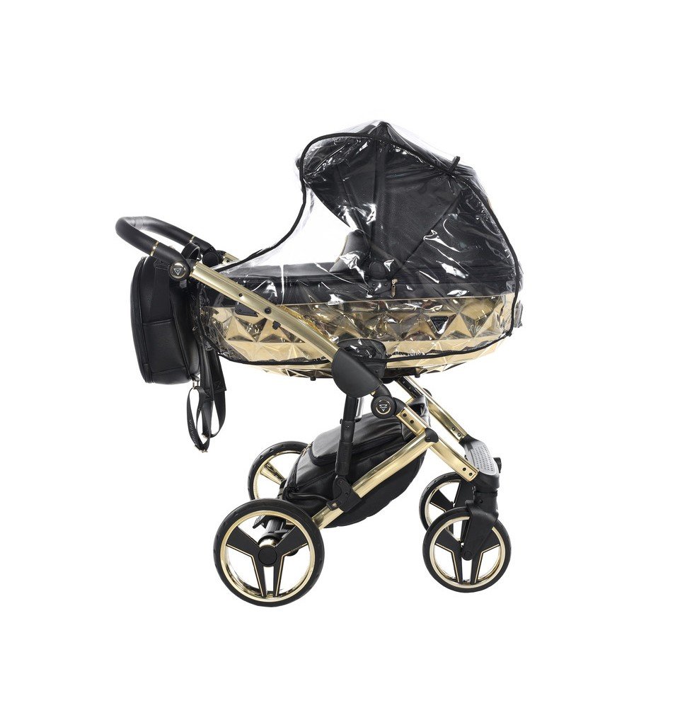 Universalus vežimėlis Junama HandCraft 3in1, Black/Gold
