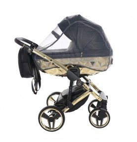 Universalus vežimėlis Junama HandCraft 3in1, Black/Gold