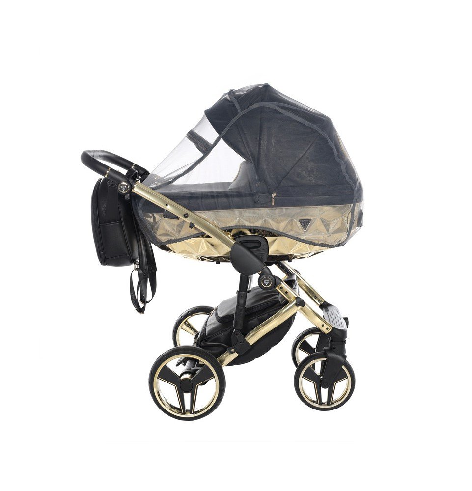 Universalus vežimėlis Junama HandCraft 3in1, Black/Gold
