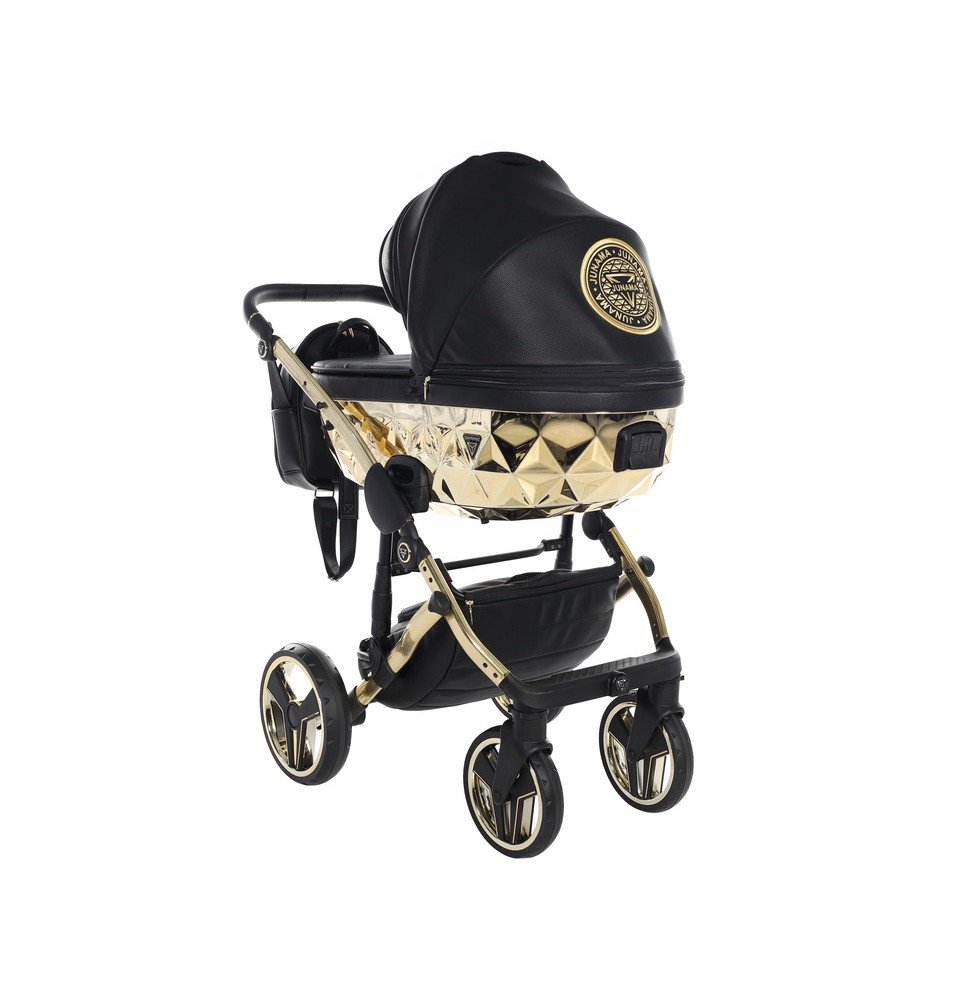 Universalus vežimėlis Junama HandCraft 3in1, Black/Gold
