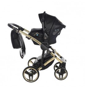 Universalus vežimėlis Junama HandCraft 3in1, Black/Gold