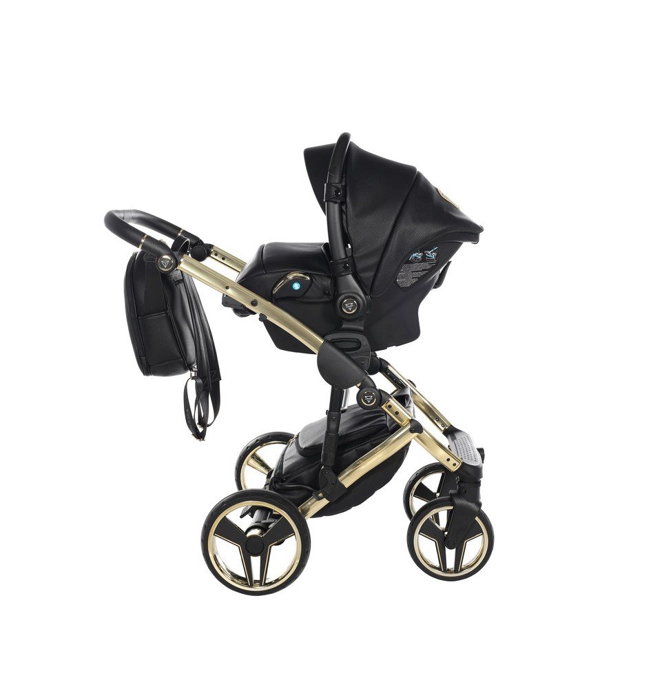 Universalus vežimėlis Junama HandCraft 3in1, Black/Gold