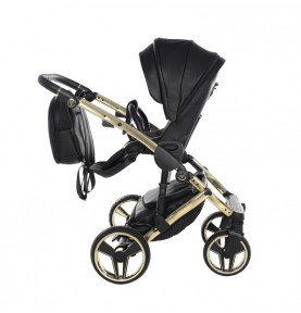 Universalus vežimėlis Junama HandCraft 3in1, Black/Gold