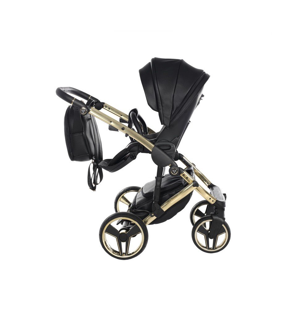 Universalus vežimėlis Junama HandCraft 3in1, Black/Gold