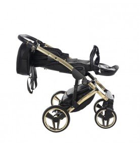 Universalus vežimėlis Junama HandCraft 3in1, Black/Gold
